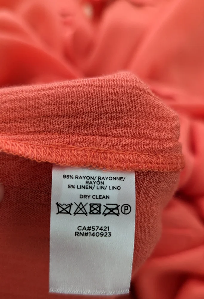 Loft Dolman Henley Coral Top Sz XXL - Picture 7 of 7